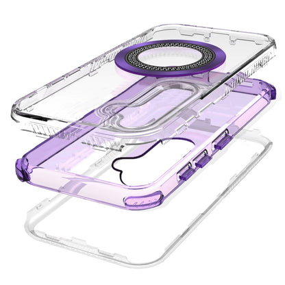 Phone Case for Samsung Galaxy S26 FE /Fan Edition Luxury Bling Rhinestone Glitter Magnetic Circle Frosted Hybrid Dual Layer TPU Tough Construction, Sparkling Finish Cover