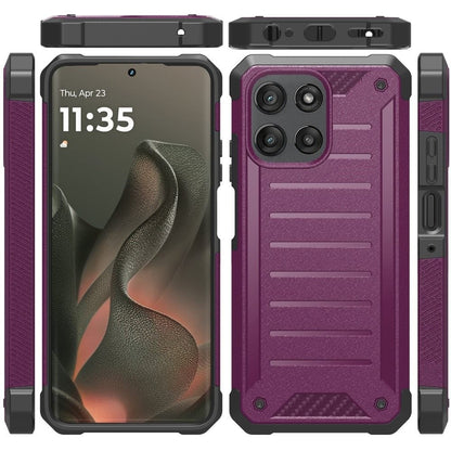 Phone Case for Motorola Edge 2026 Premium Tough Lined Hybrid Shockproof Rugged Dual Layer TPU Durable Impact Resistant Textured Grip Defense Cover