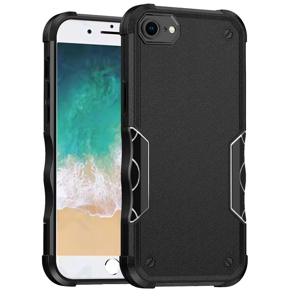 For Apple iPhone 17E /16E Slim Tough Shockproof Hybrid Heavy Duty 2in1 Dual Layer TPU Bumper Rugged Rubber Defend Armor Case Cover