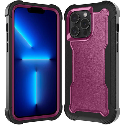 For Apple iPhone 16 Pro Max (6.9") Tough Hybrid Shockproof Hybrid PC + TPU Bumper Frame Rubber Drop Proof 3in1 Armor Full Body Case Cover