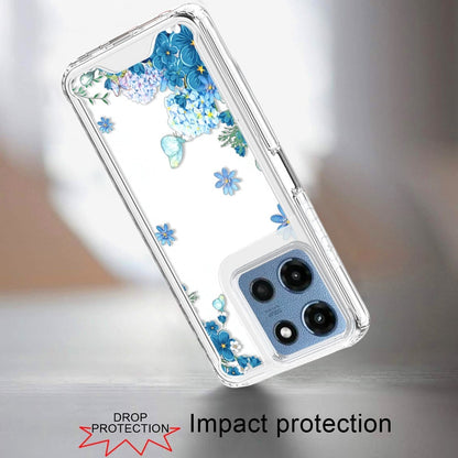 Phone Case for Motorola Moto G Play 5G 2026 Beautiful Floral TPU Shockproof Hybrid Rubber PC Slim Lightweight Protective Designer Pattern Cover