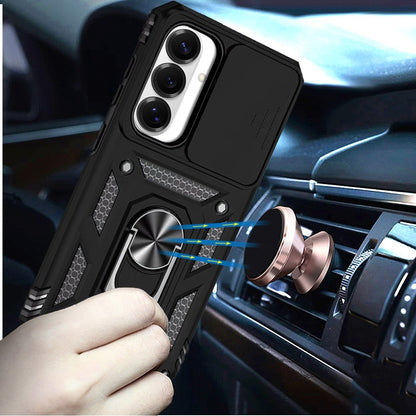 Phone Case for Samsung Galaxy S26 FE /S26 Fan Edition Shockproof Magnetic Ring Stand Camera Guard Rugged Grip Anti Slip Heavy Duty Hybrid Armor Durable Matte Cover