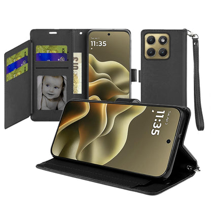 Phone Case for Motorola Edge 2026 Wallet Credit Card Holder Hybrid Slim Protective Dual Function Storage PU Leather Flip Pouch Cover