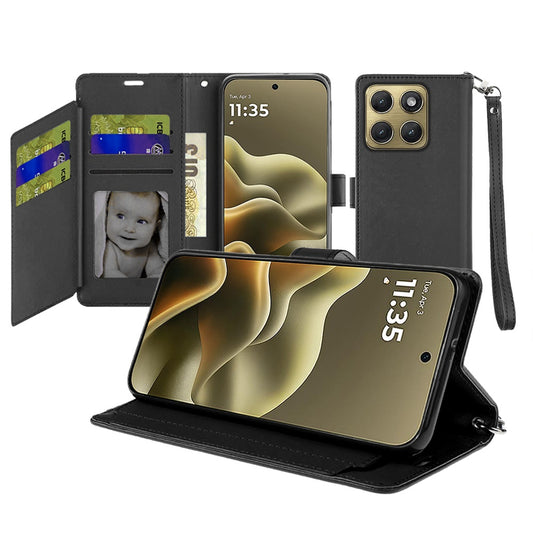 Phone Case for Motorola Edge 2026 Wallet Credit Card Holder Hybrid Slim Protective Dual Function Storage PU Leather Flip Pouch Cover
