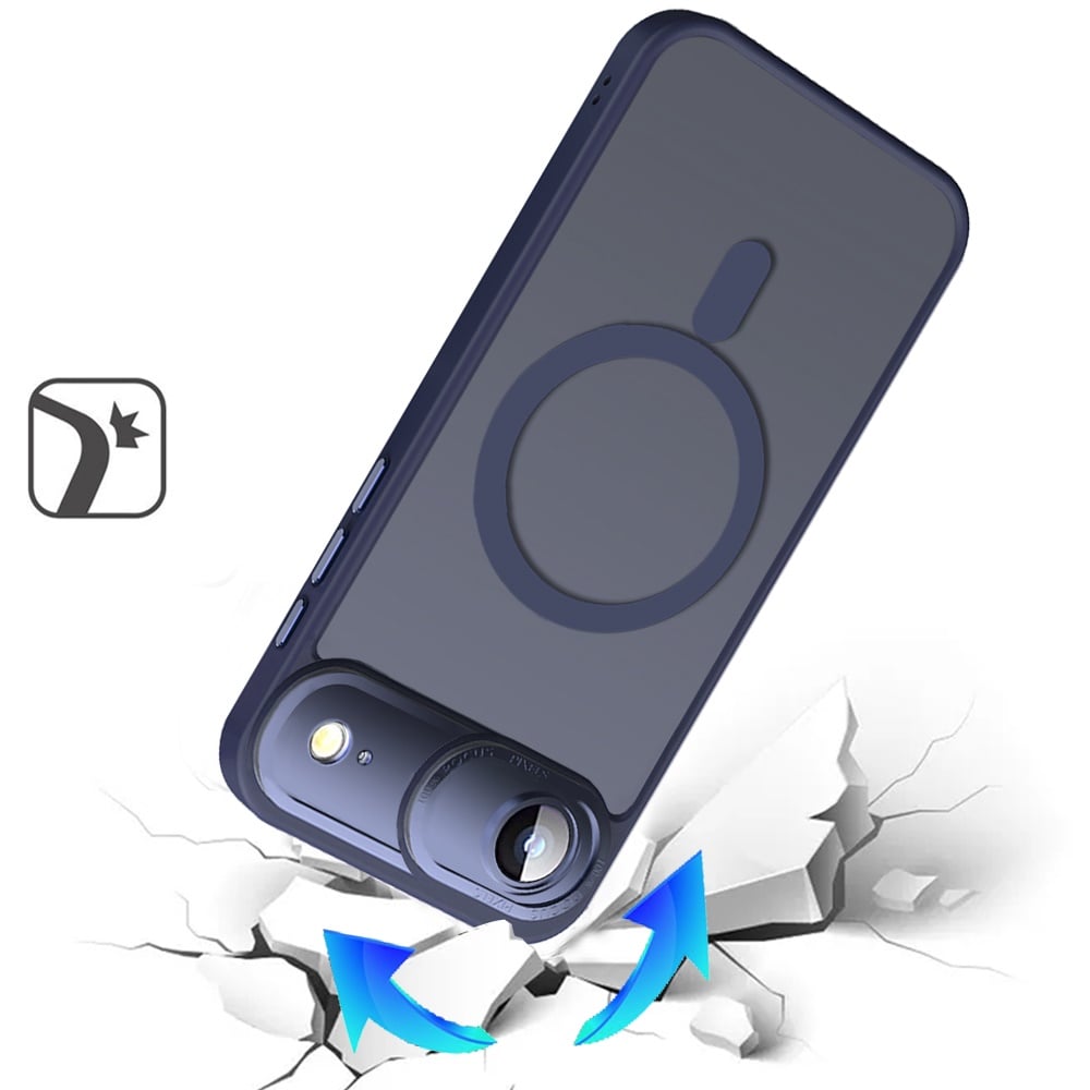 For Apple iPhone 17 Air (6.6") Complete Protection HQ Matte Translucent Hybrid Shockproof w/ Camera Protector Compatible with MagSafe Case Cover