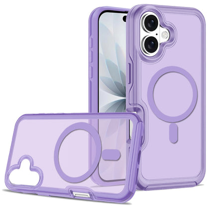 For Apple iPhone 17 (6.3") Slim & Durable Compatible with MagSafe Hybrid Shockproof Glossy Oil Protective Dual Layer TPU + PC Case Cover