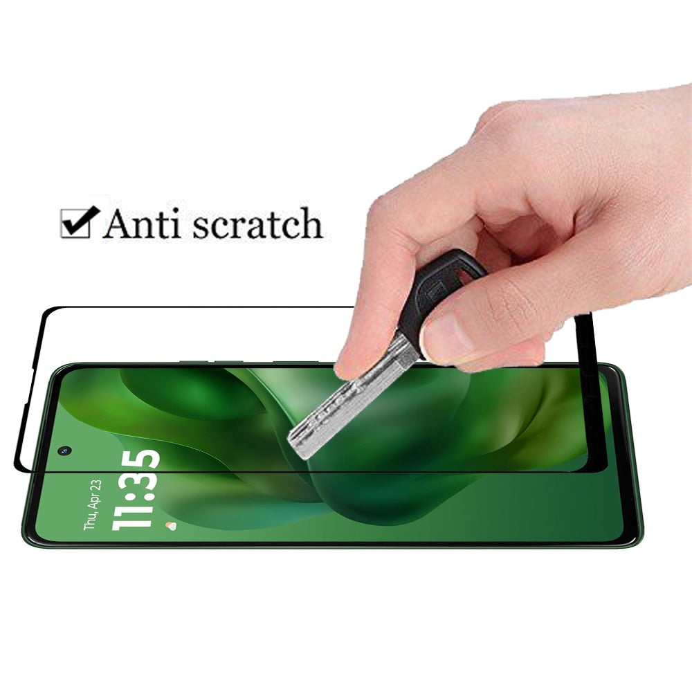 For Google Pixel 10 Pro XL Tempered Glass Screen Protector [Full Coverage] Curved Black Edged 9H Hardness Glass Screen Protector Protector Clear Black