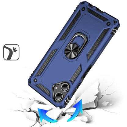 Phone Case for Samsung Galaxy A08 4G, A07 5G, A07 4G Rotatable Ring Stand Shockproof Hybrid Armor Anti Slip Heavy Duty Fit Magnetic Car Mount Durable Grip Cover