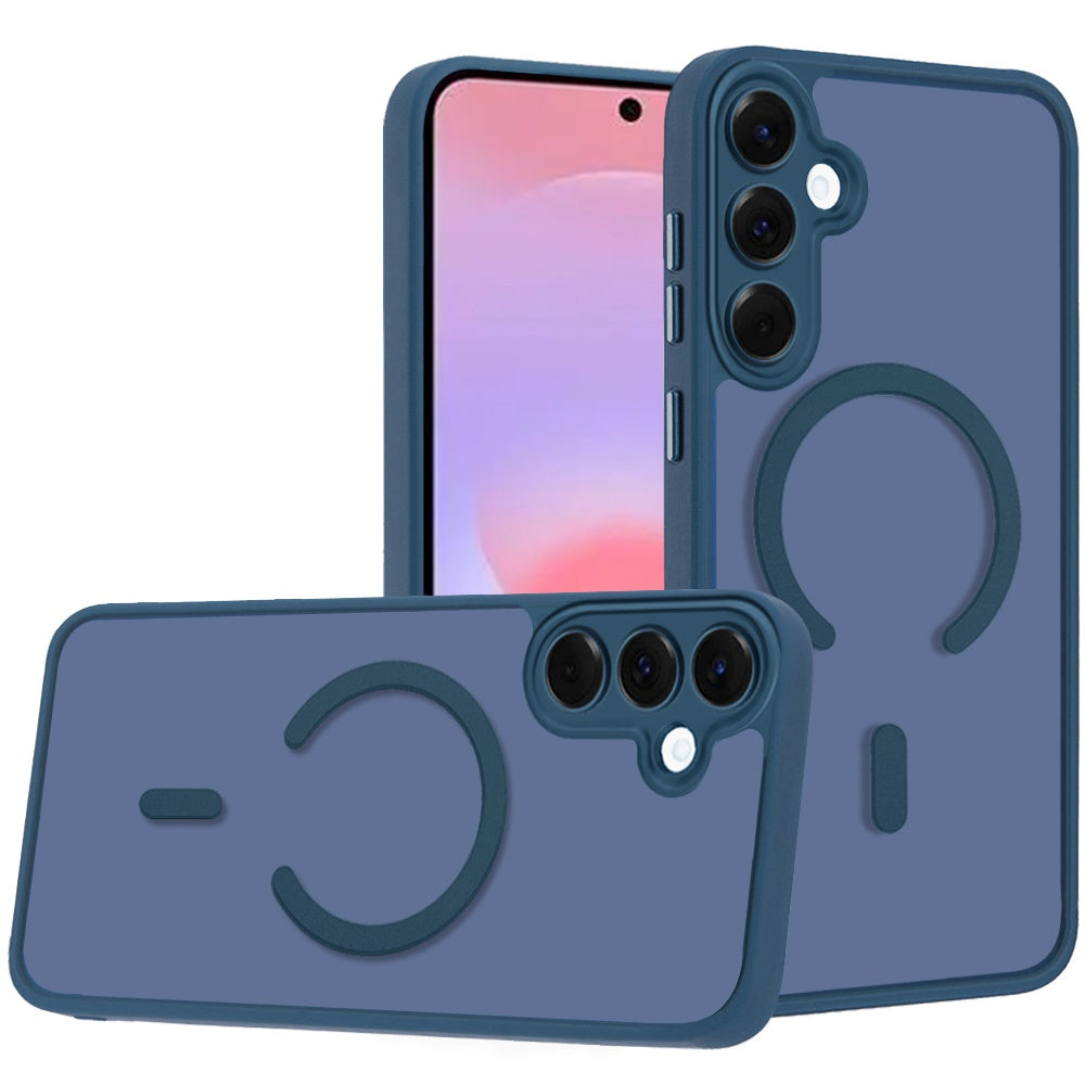 Matte Frosted Magnetic Back Hybrid Hard PC Soft TPU Camera Protection Slim Shock Absorbing Anti Fingerprint