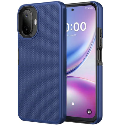 Phone Case for TCL K70 5G Textured Dotted Hybrid Dual Layers Rugged TPU Shock Absorbing Reinforced Bumper Non Slip Grip Cover
