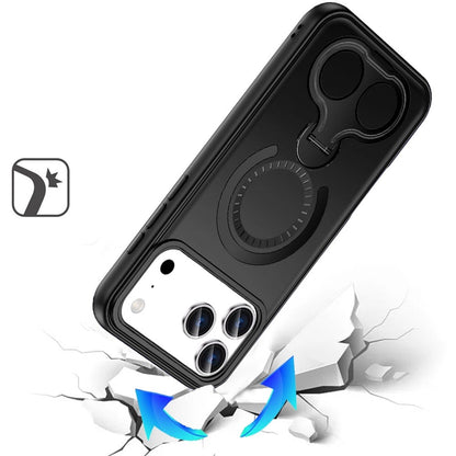 Phone Case for Apple iPhone 18 Pro Max Magnetic 2 Ring Stand Car Mount Friendly Shockproof Rugged Grip Armor Dual Ring Kickstand Heavy Duty Hybrid Cover