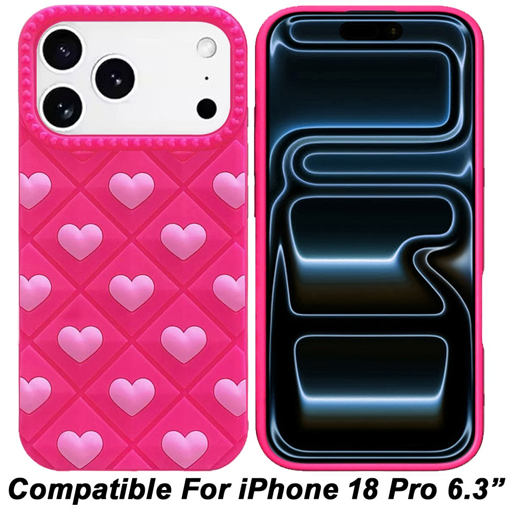 Fashionable Silicone Textured Decorative Design Pattern Protective Rubber TPU Hybrid Protection