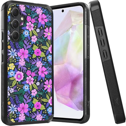 Phone Case for Samsung Galaxy A56 / A36 Slim Tough Hybrid Shockproof Heavy Duty Durable Armor Dual Layer Drop Resistant Impact with Screen Protector Cover Mystical Floral Boom