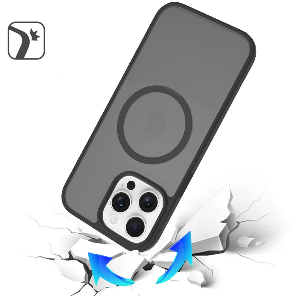 For Apple iPhone 13 Pro MagSafe Compatible Case Hybrid Soft TPU Bumper Hard Translucent Matte Back Slim Shockproof Case Cover