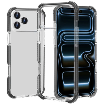 Phone Case for Apple iPhone 18 Pro Max Transparent Acrylic Shockproof Rugged Hybrid Heavy Duty Color Frame Raised Bezel Clear Durable Grip Cover