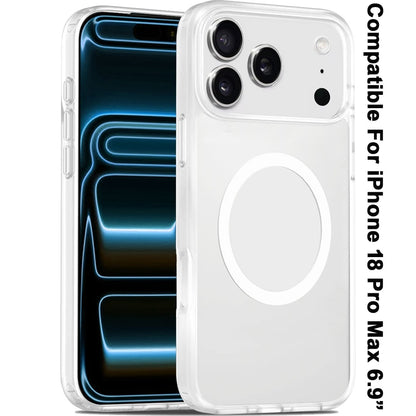 Phone Case for Apple iPhone 18 Pro Max Magnetic Matte Hybrid Shockproof Smooth Grip Durable Camera Protection Anti-Slip Soft Touch TPU Armor Cover Clear