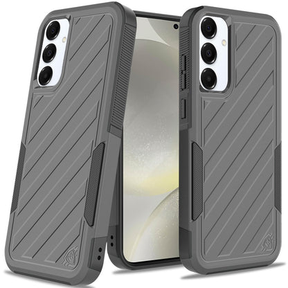 For Samsung Galaxy S25 Ultra Hybrid lined shockproof dual layer Rugged 2in1 Hard PC & Silicone TPU Non Slip Textured Tough Armor Case Cover
