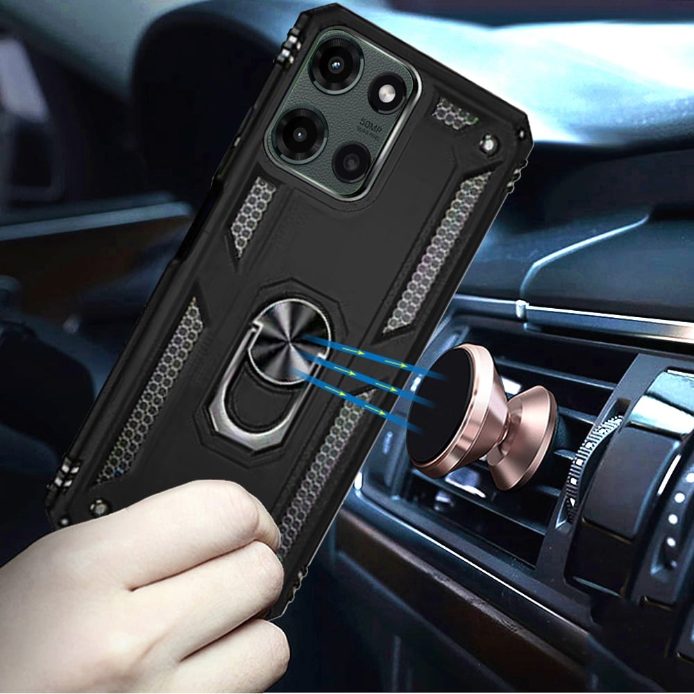 For Motorola Moto G Stylus 5G 2026 /2025 Hybrid Shockproof Durable 360 Degree Rotatable Ring Stand Holder Kickstand Fit Magnetic Car Mount Case Cover