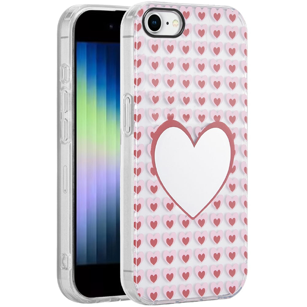 For Apple iPhone 8 Plus /7 Plus Fashion Layer Design Slim IMD TPU Protective, Shockproof Hybrid Stylish Durable Hard PC Case Cover