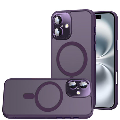 For Apple iPhone 17 (6.3") Complete Protection HQ Matte Translucent Hybrid Shockproof w/ Camera Protector Compatible with MagSafe Case Cover Blue