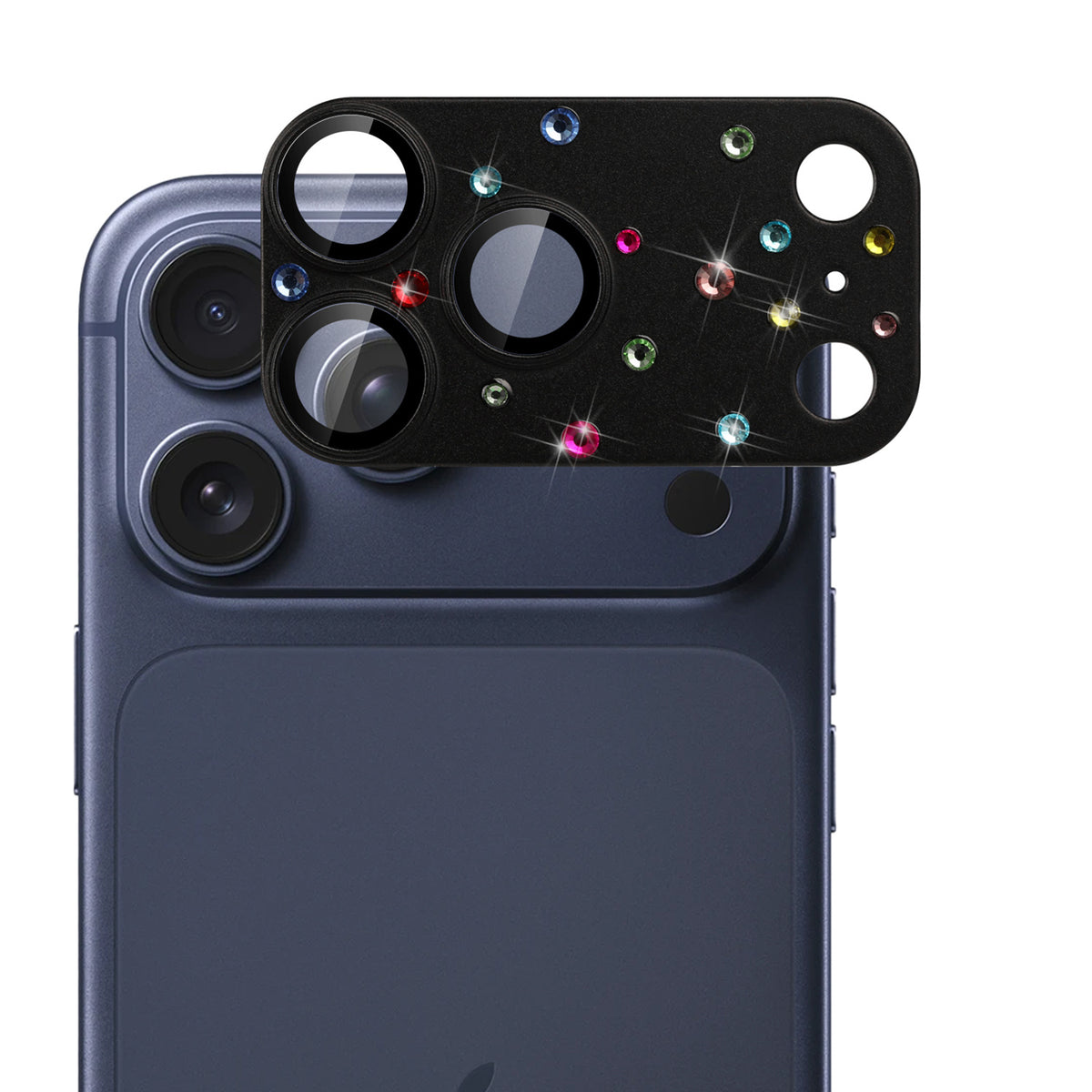 Camera Lens Protector for Apple iPhone 17 Pro Diamond Metal Tempered Glass Camera Lens Protector Bling Rhinestone Decorative Camera Protection Design
