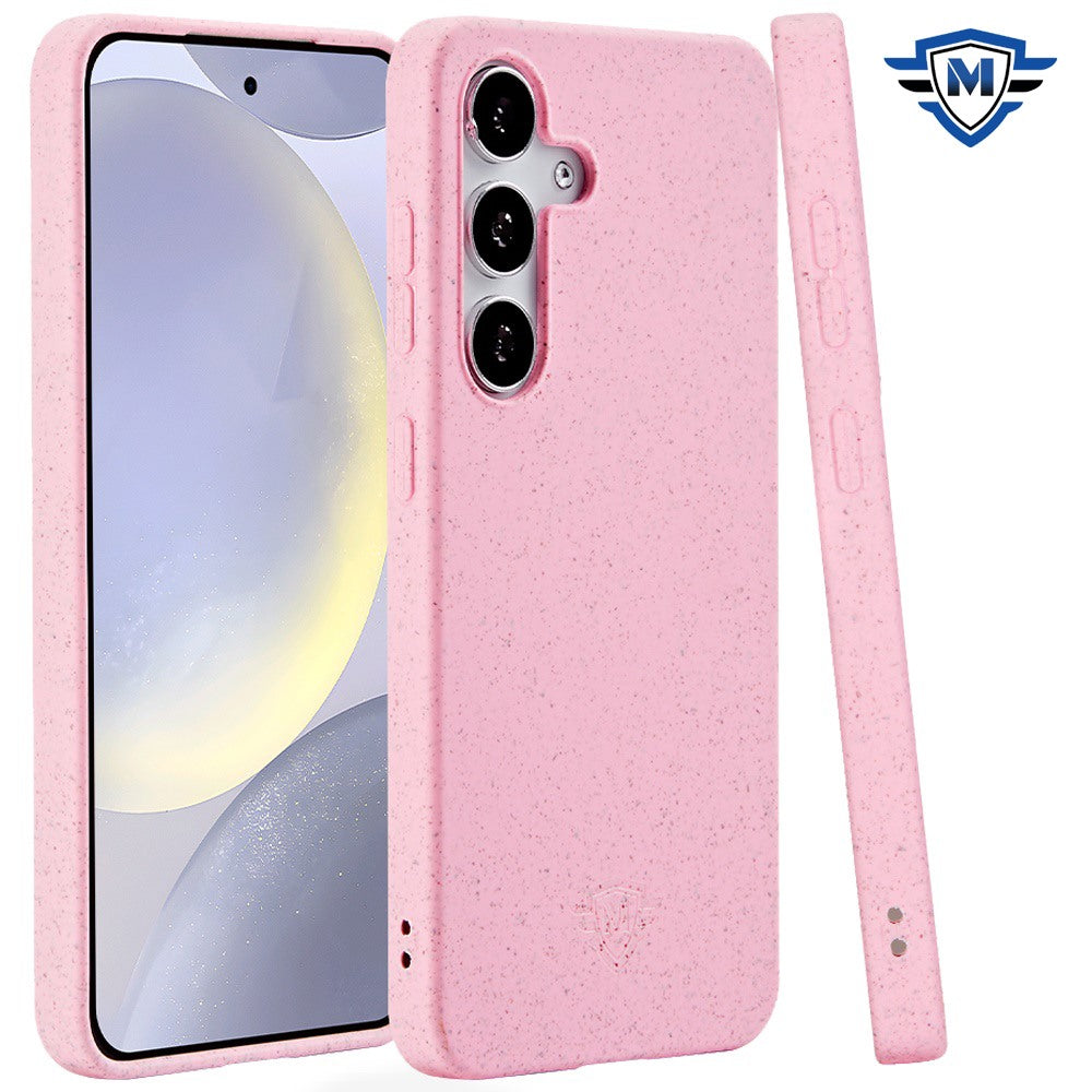 For Samsung Galaxy S24+ Plus Wheat Fiber Eco Slim Shock Protection Durable Grip Lightweight Bio Material Design for Plus Series Case Cover Light Blue