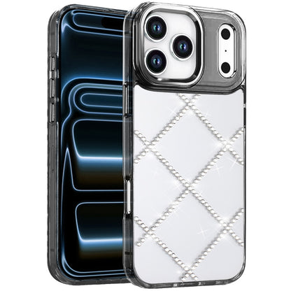 Phone Case for Apple iPhone 18 Pro Gem Glitter Diamond Transparent Hard TPU Hybrid Shockproof Protective Colorful Durable Anti Scratch Grip Cover