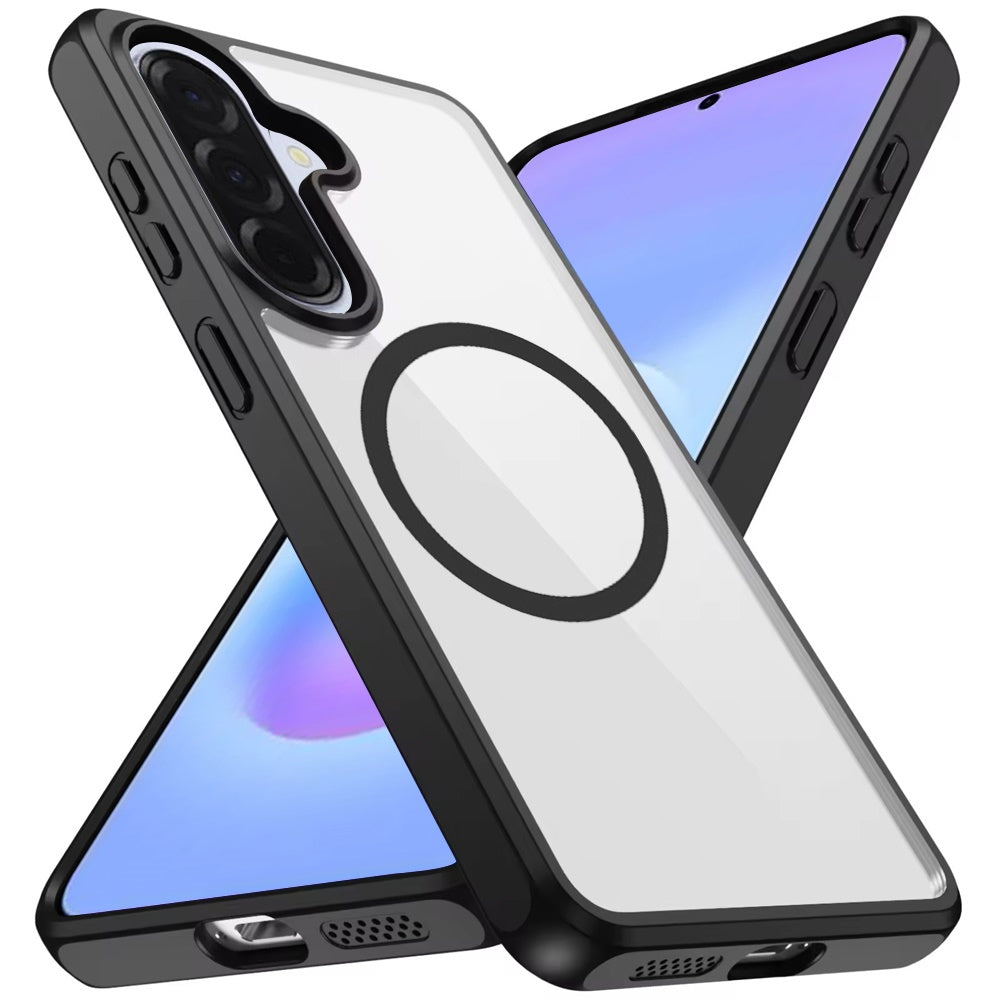 Phone Case for Samsung Galaxy A57 Transparent Magnetic HQ Shockproof Hybrid 2.0mm Thick AntiSlip Grip Drop Protection Rugged Clear Durable Impact Cover