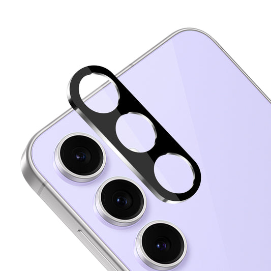 For Samsung Galaxy S25 /S24 Camera Lens Protector Tempered Glass with Colored Edge – Anti-Scratch, HD Clarity, Easy Install Case Cover Black
