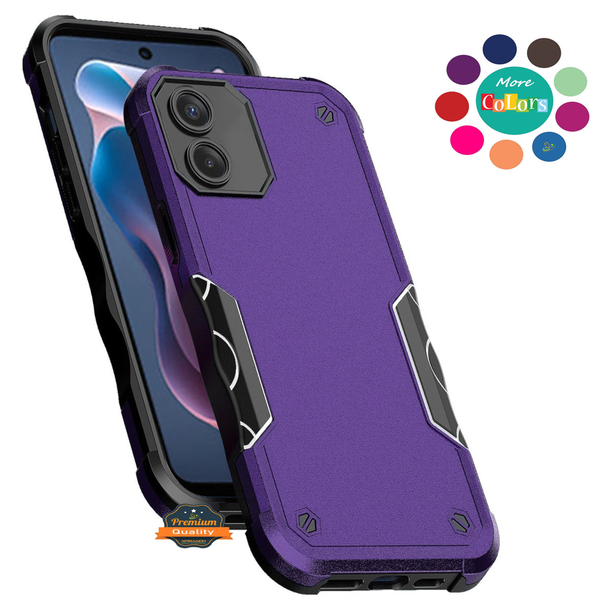 For Motorola Razr 2025 /2024 Slim Fit Back Hybrid Lightweight Shockproof 2-in-1 Hybrid Hard PC Bumper Frame Armor Protection Case Cover