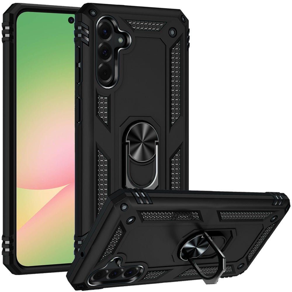 For Samsung Galaxy A57 Hybrid Shockproof Durable 360 Degree Rotatable Ring Stand Holder Kickstand Fit Magnetic Car Mount Case Cover