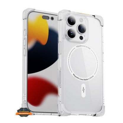 For Samsung Galaxy S25 Ultra Slim Fit Hybrid Case Clear Corner Bumper MagSafe Compatible, Hard TPU Rubber Shockproof Case Cover