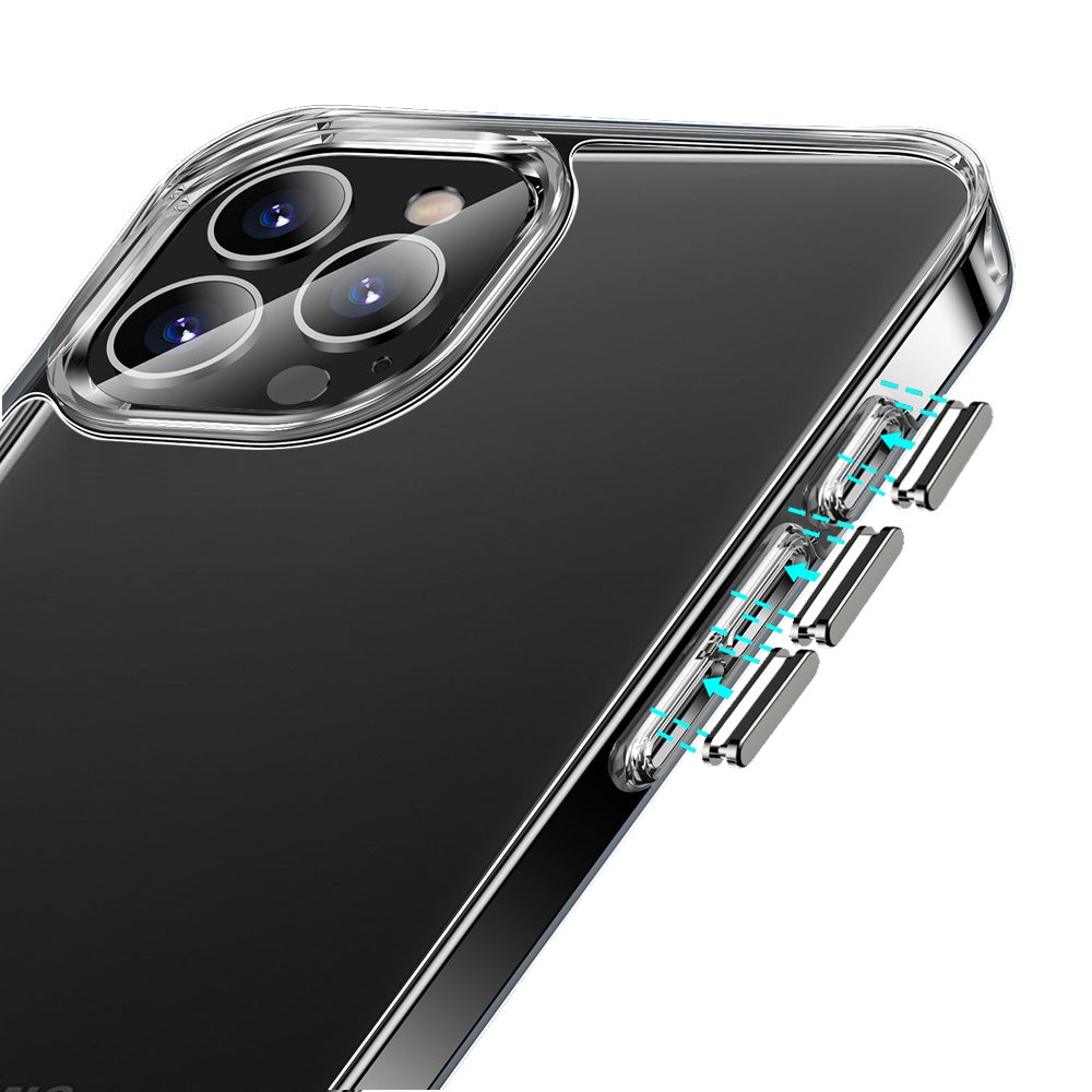 For Apple iPhone 16 Pro Max (6.9") Premium Hybrid HD Crystal Clear Hard PC Back Gummy Thick 2.0mm TPU Frame Slim Fit Case Cover Transparent