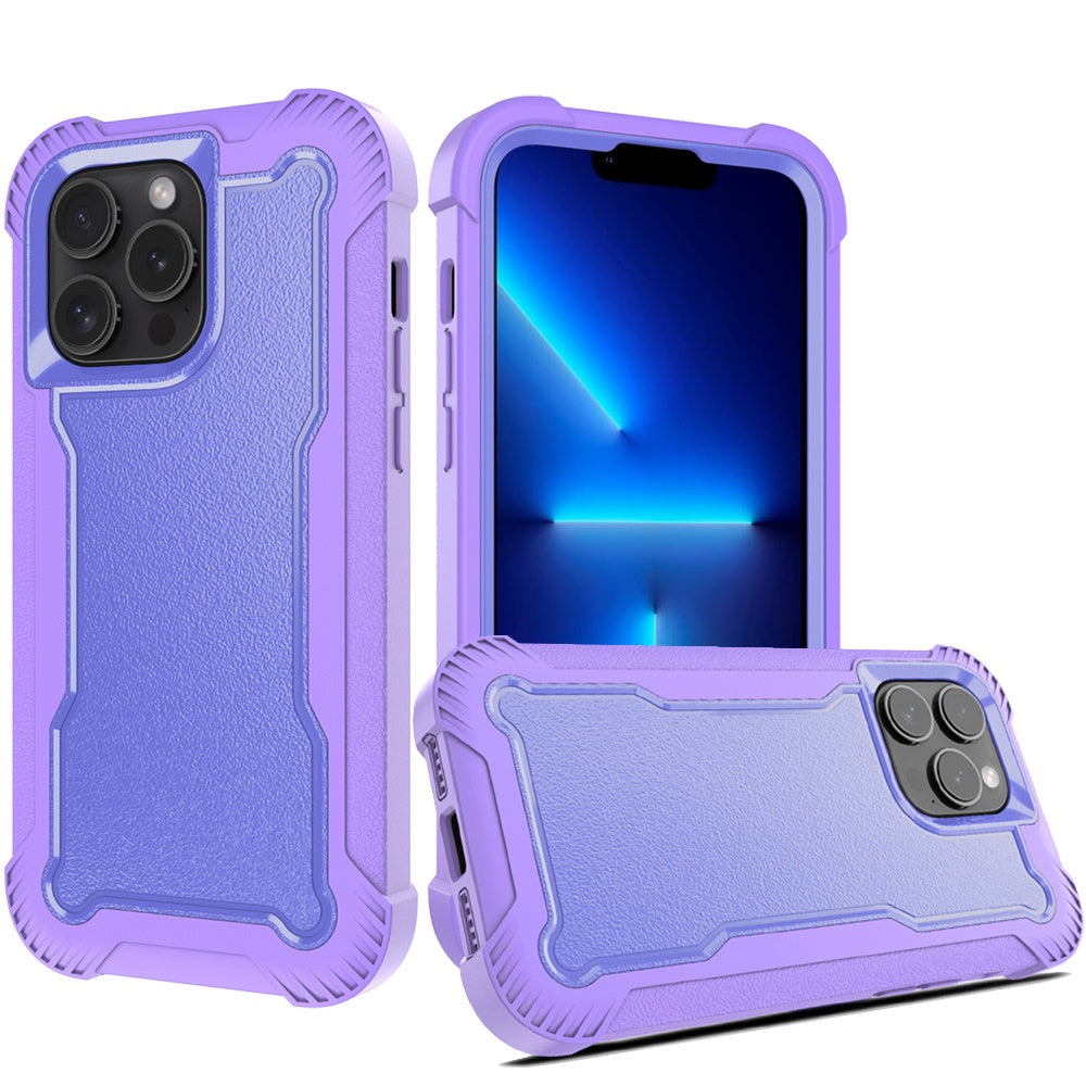 For Apple iPhone 16 Pro Max (6.9") Tough Hybrid Shockproof Hybrid PC + TPU Bumper Frame Rubber Drop Proof 3in1 Armor Full Body Case Cover