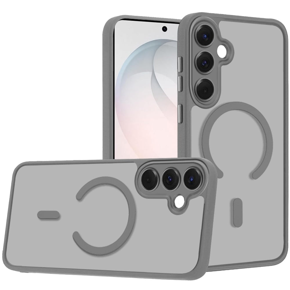 Phone Case for Samsung Galaxy S26+ / S26 Plus Matte Frosted Magnetic Back Hybrid Hard PC Soft TPU Camera Protection Slim Shock Absorbing Anti Fingerprint Cover