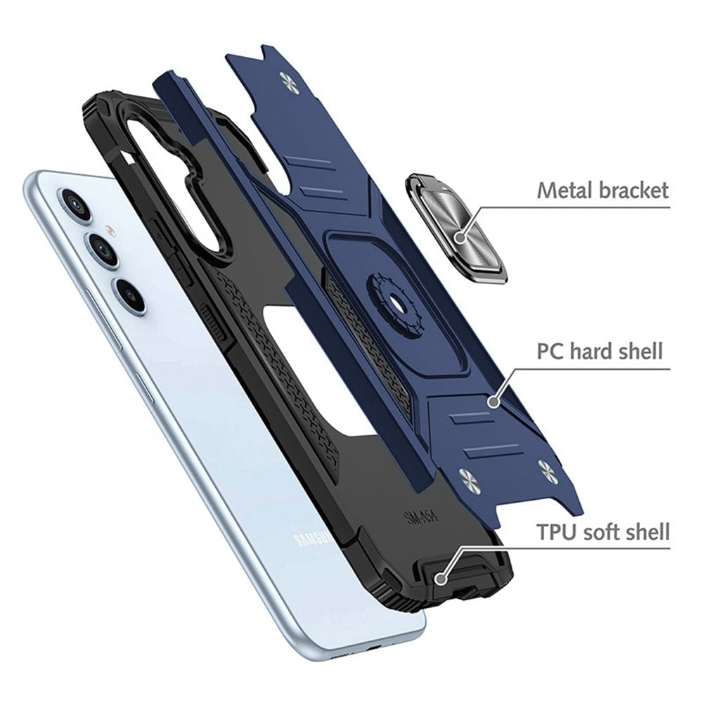 Phone Case for Samsung Galaxy S26 FE /Fan Edition Magnetic Car Mount Hybrid Ring Stand Shockproof Rugged Grip Armor Heavy Duty Protective TPU Durable Cover