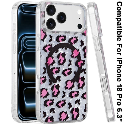 Phone Case for Apple iPhone 18 Pro/ iPhone 17 Pro Stylish Design Shockproof Magnetic Magsafe Compatible TPU IMD Print Rugged Grip Drop Protection Slim Fashion Cover
