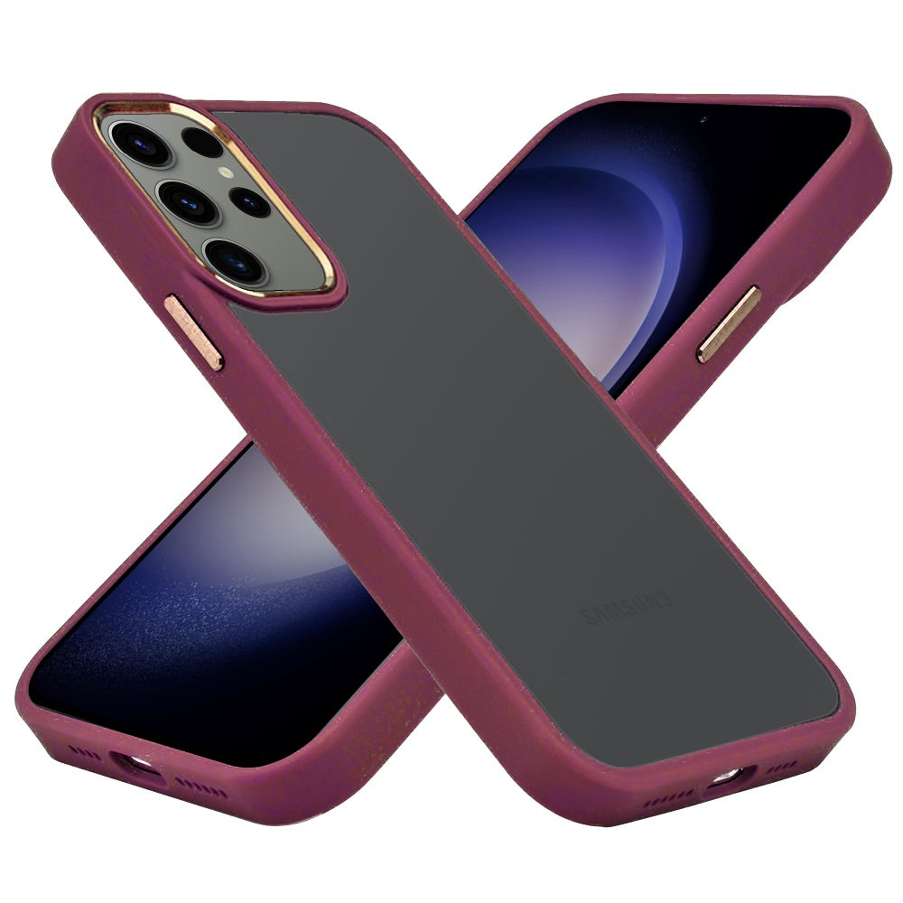 For Apple iPhone 17E /16E Slim Fit Hybrid Transparent Thick Acrylic with Metal Buttons Frame Protective Hard PC + TPU Shockproof Case Cover