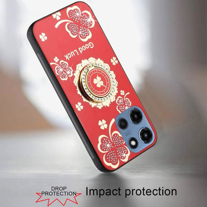 For Motorola Moto G 5G 2026/2025 Diamonds 3D Fashion Bling Sparkly Glitter Ornaments Engraving Hybrid with Ring Stand Case Cover