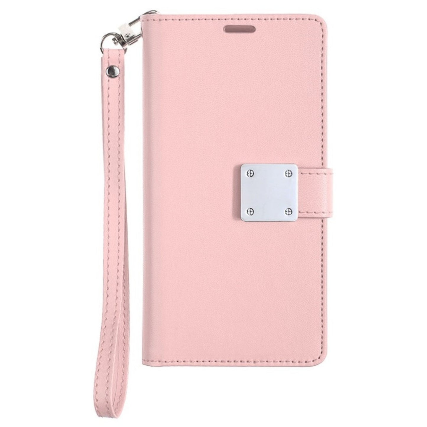 Phone Case for Samsung Galaxy S25 FE, S25 Fan Edition Wallet Credit Card Holder Leather Grip Shockproof Hybrid Protective Style Durable Flip Pouch Cover Rose Gold