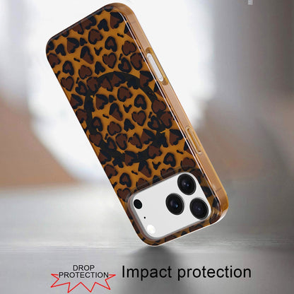 Phone Case for Apple iPhone 17 Pro Max Stylish Design Shockproof Magnetic Magsafe Compatible TPU IMD Print Rugged Grip Drop Protection Slim Fashion Cover Brown