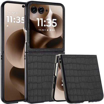 For Samsung Galaxy Z Fold 7 PU Vegan Leather Case, Premium Snap-On Hard Shell Cover, Slim Fit Protective Matte Finish Case Cover