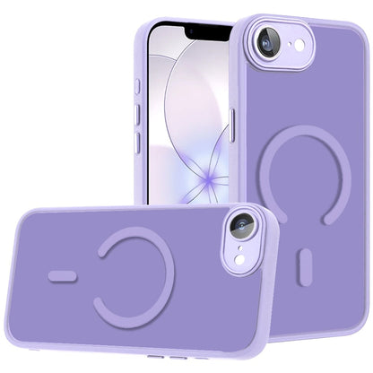 Phone Case for Apple iPhone 17E /16E/SE4 Matte Frosted Magnetic Back Hybrid Hard PC Soft TPU Camera Protection Slim Shock Absorbing Anti Fingerprint Cover