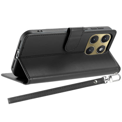 Phone Case for Motorola Edge 2026 Leather Wallet Folio Credit Card Holder with Magnetic Closure Wrist Strap Classic Flip Design Storage Slots Cover