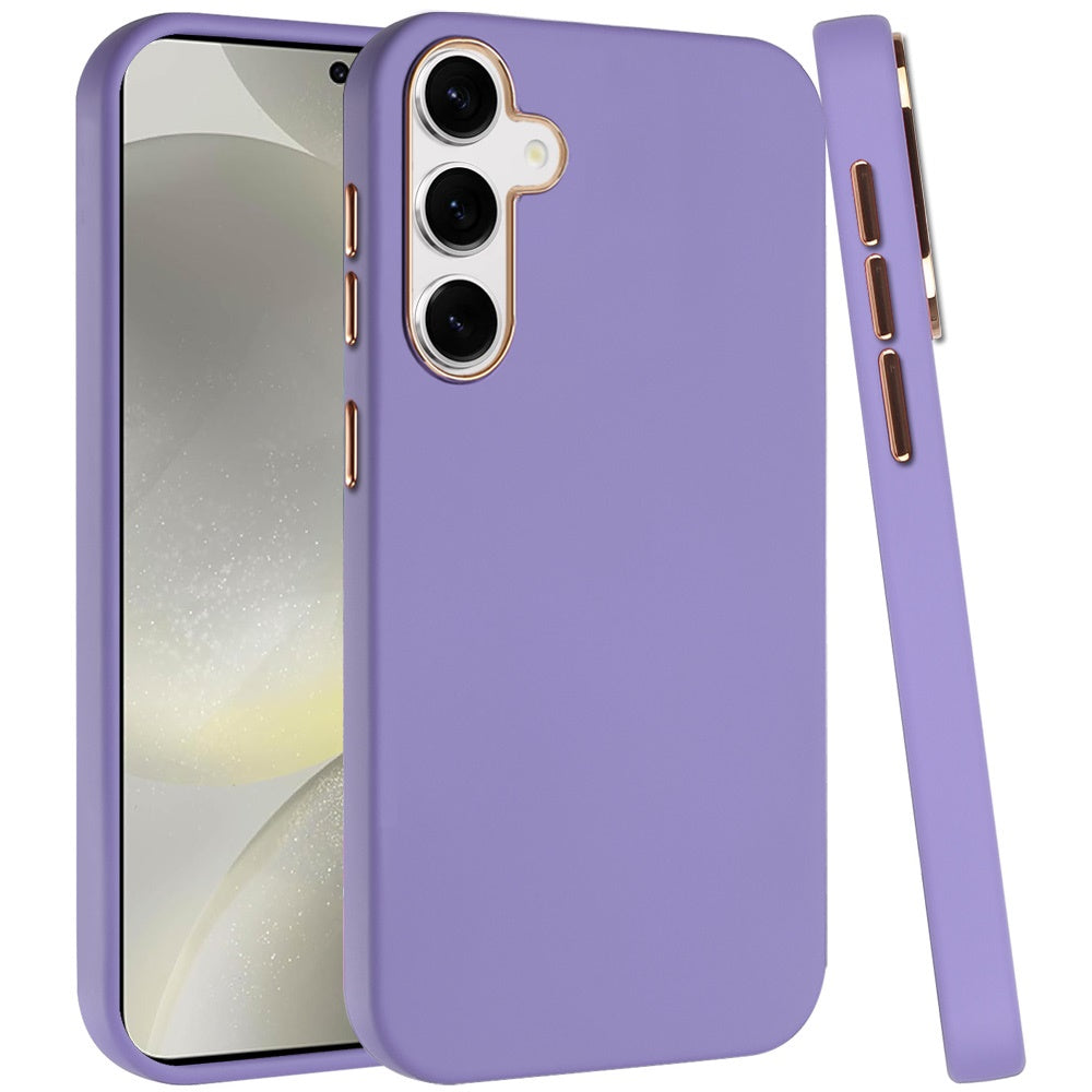 For Samsung Galaxy S25 /S24 Hybrid Armor Shockproof, Durable Bumper Rubber Gummy Gel Slick Hard PC Silicone TPU Case Cover