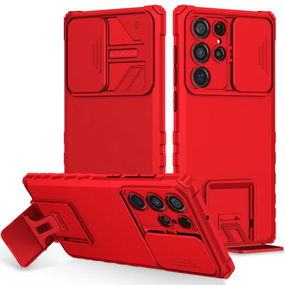 For Samsung Galaxy S25 /S24 Hybrid Hard PC & TPU Rubber Shockproof with Kickstand & Covered Camera Protection Case Cover