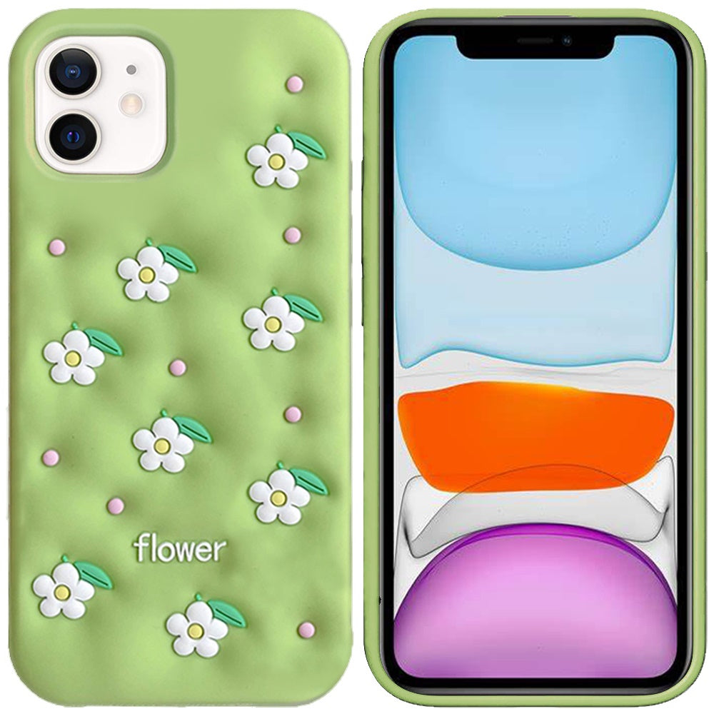 Phone Case for Apple iPhone 11 Fashionable Silicone Textured Decorative Design Pattern Protective Rubber TPU Hybrid Protection Cover