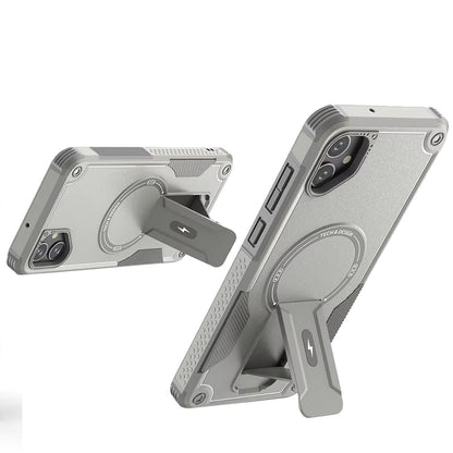 For Samsung Galaxy A07 Magnetic Invisible Kickstand Holder with Magsafe, Slim Fit Shockproof Hybrid Military Grade Heavy Duty Case Cover
