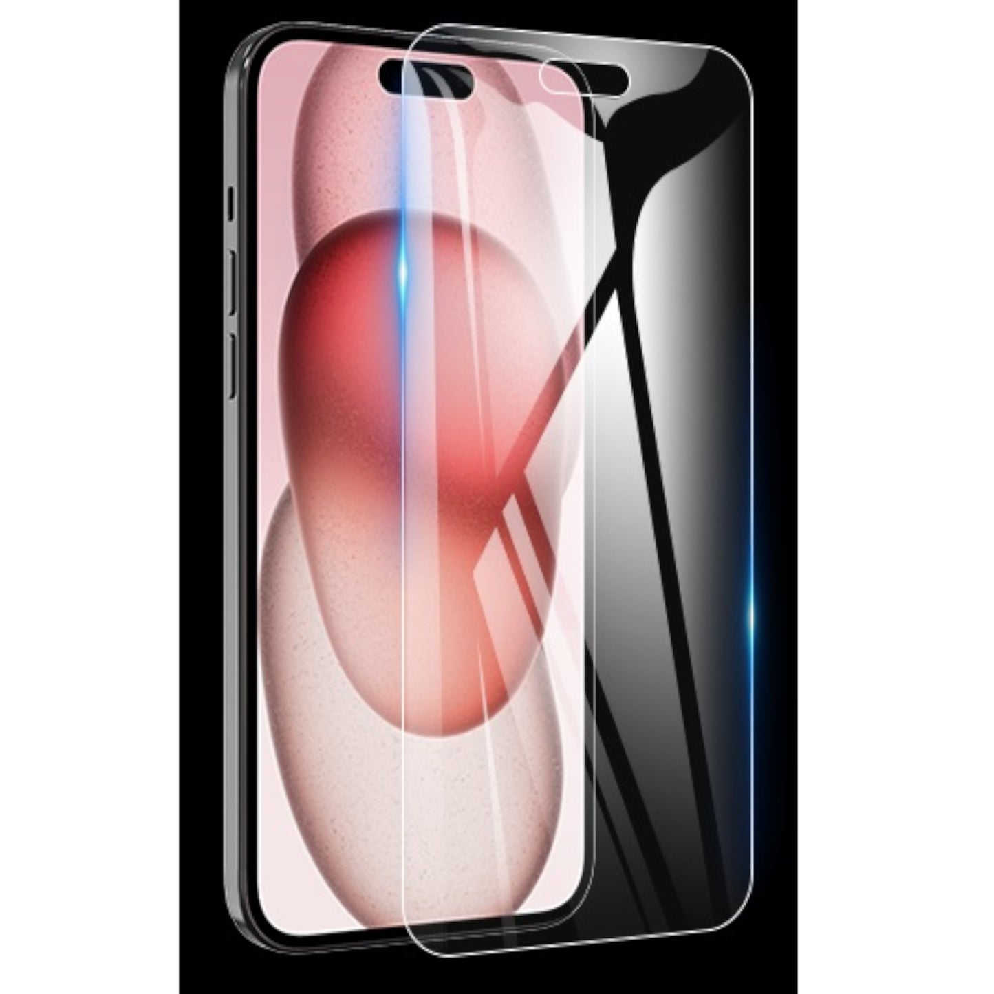 For Apple iPhone 16 (6.1") Tempered Glass Screen Protector HD Transparent [Bubble Free, Case Friendly] 9H Glass Screen Guard Case Cover