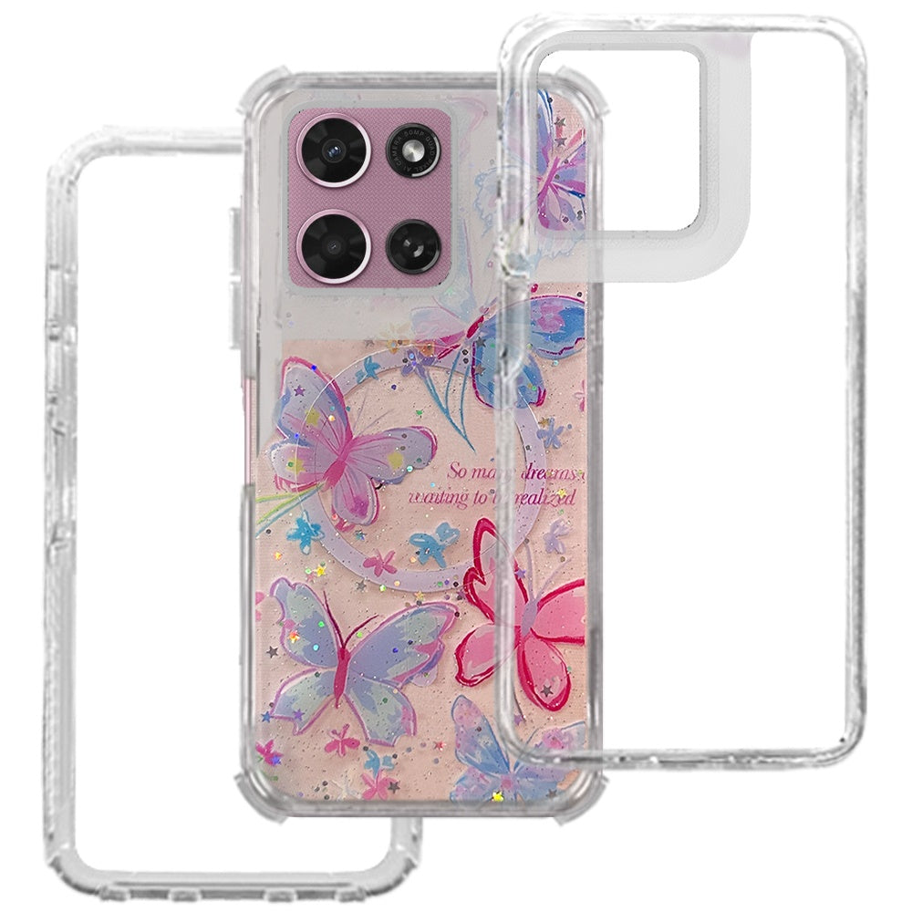 Phone Case for Motorola Moto G Play 5G 2026 Magnetic Hybrid Printed Pattern Design Cover